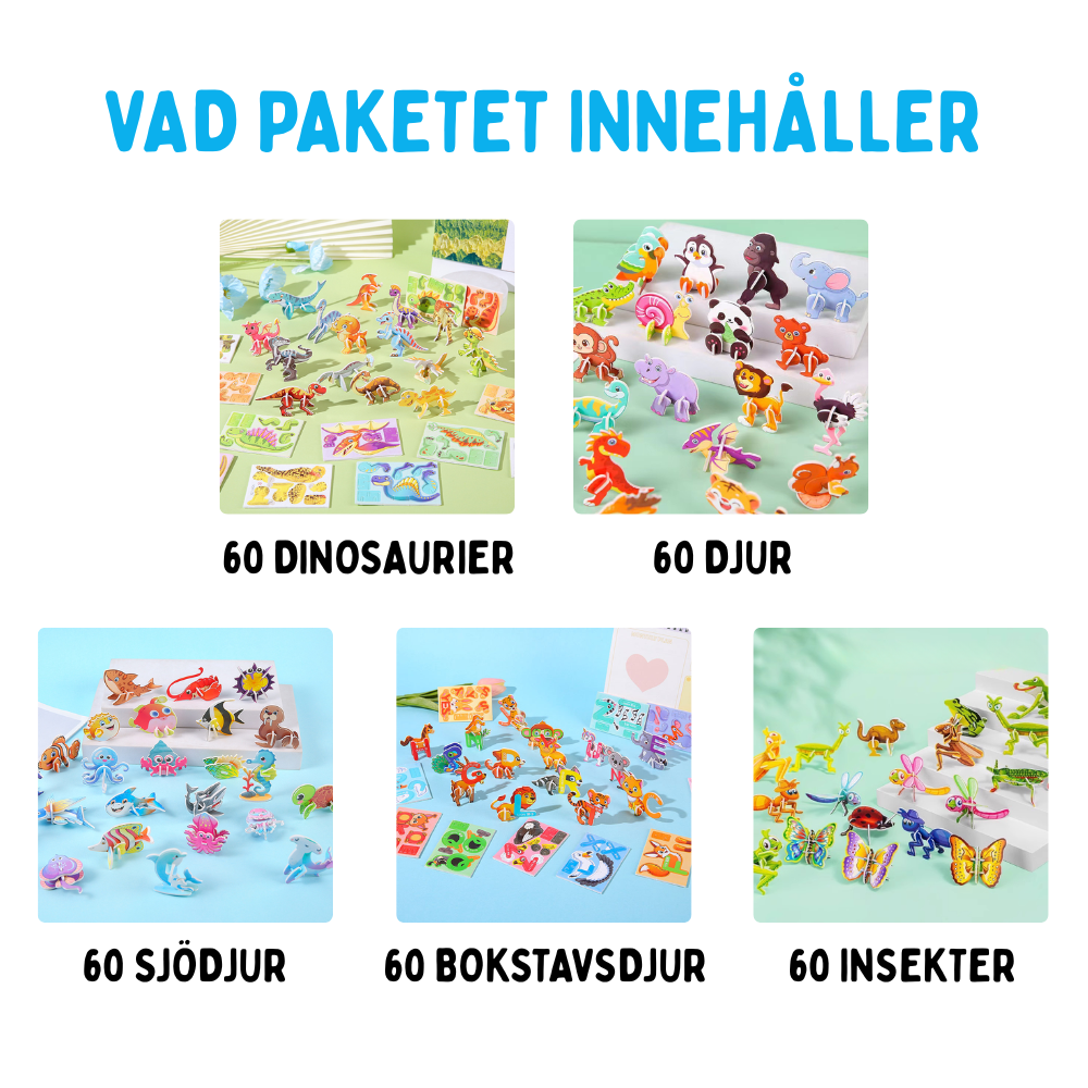 Figurix 3D - Lärande lek som barnet faktiskt fastnar för